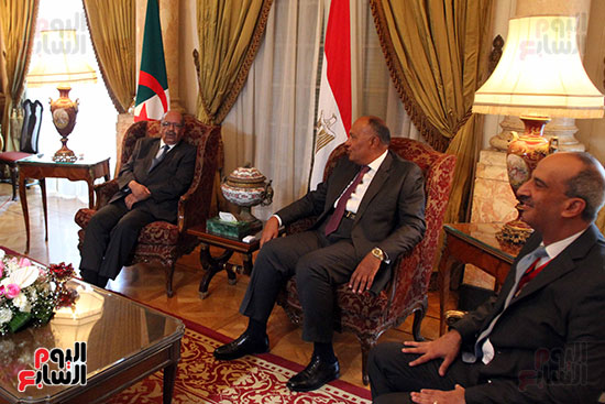 مؤتمر وزير الخارجيه سامح شكرى ووزير خارجية الجزائر (3)