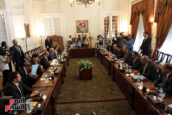 مؤتمر وزير الخارجيه سامح شكرى ووزير خارجية الجزائر (11)