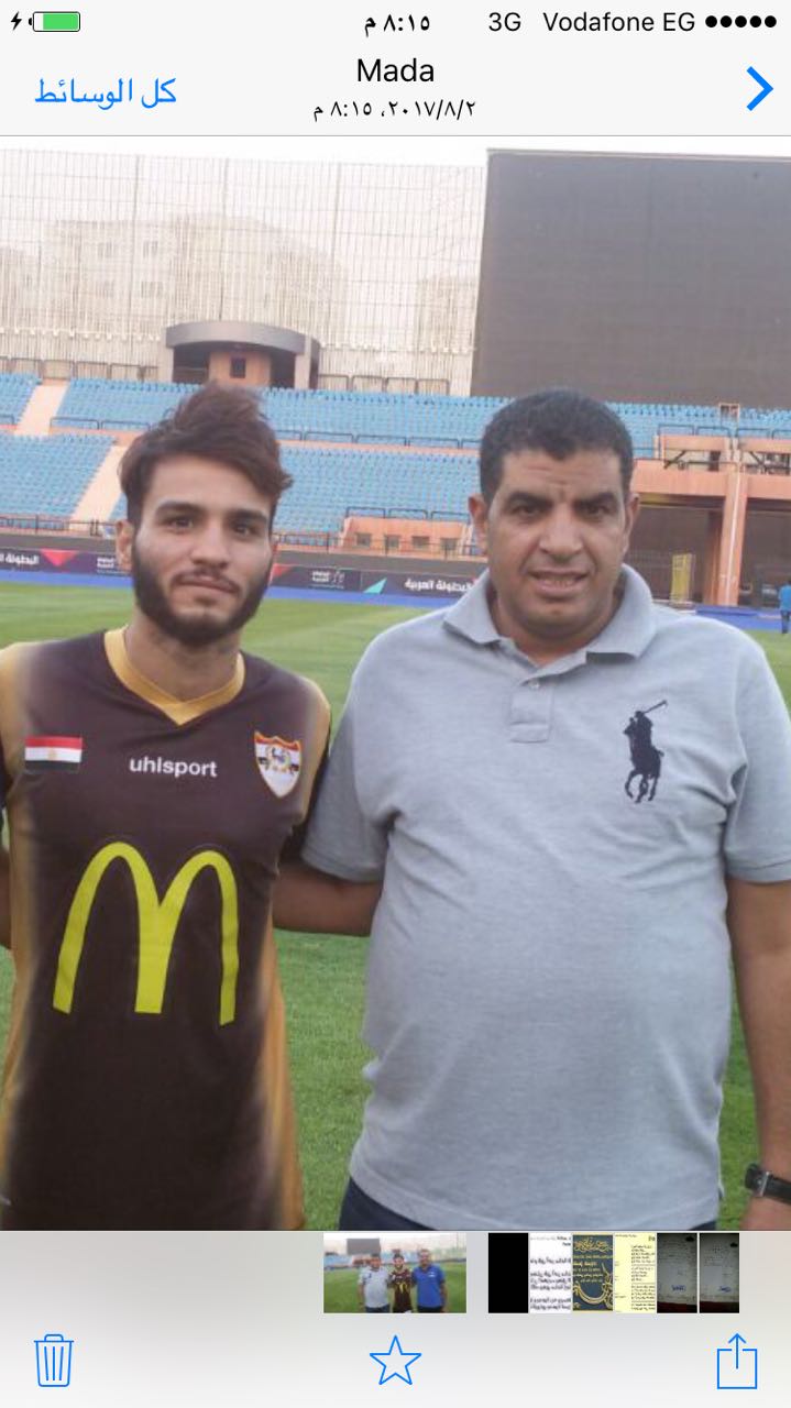 عبد الرحمن  بوجي  لاعب الانتاج الجديد مع خالد مهدي