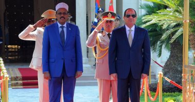 الرئيس عبد الفتاح السيسي ورئيس الصومال