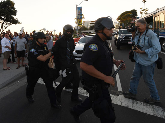 استعدادت-الشرطة-الأمريكية-لمواجهة-مظاهرات-فى-كاليفورنيا