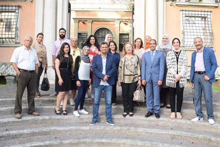 السفارة المصرية بروما تستضيف مجموعة فنانين تشكيلين مصريين (1)