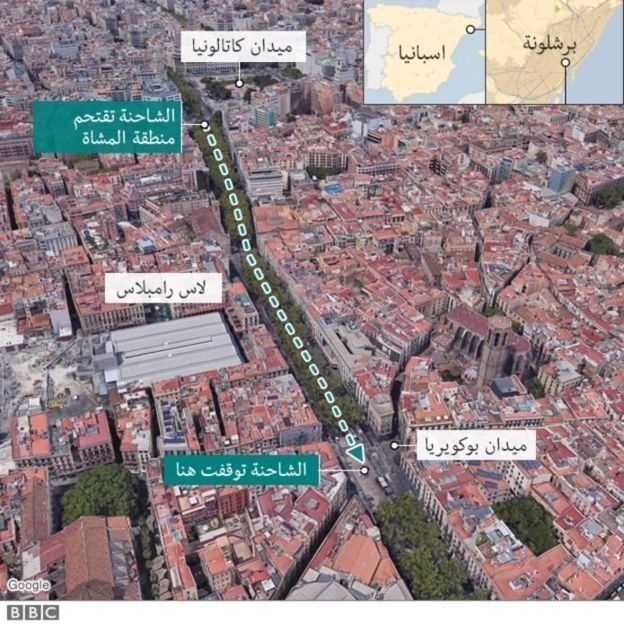 خريطة لبرشلونة