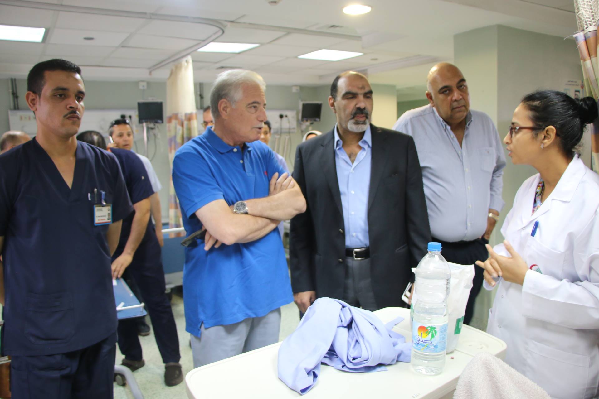 اللواء خالد فودة محافظ جنوب سيناء يتفقد مستشفى شرم الشيخ الدولى