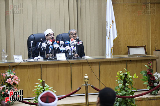 المؤتمر الصحفى المنعقد بمقر وزارة التموين والتجارة الداخلية لتوقيع بروتوكول مع وزارة الأوقاف المصرية (17)