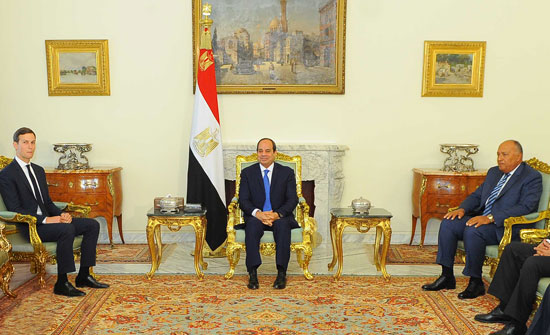  الرئيس عبد الفتاح السيسي والوفدا الامريكي (2)