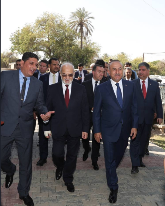 وزير الخارجية العراقي يستقبل نظيره التركى