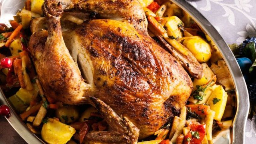 الفراخ المحشية بالخضار2