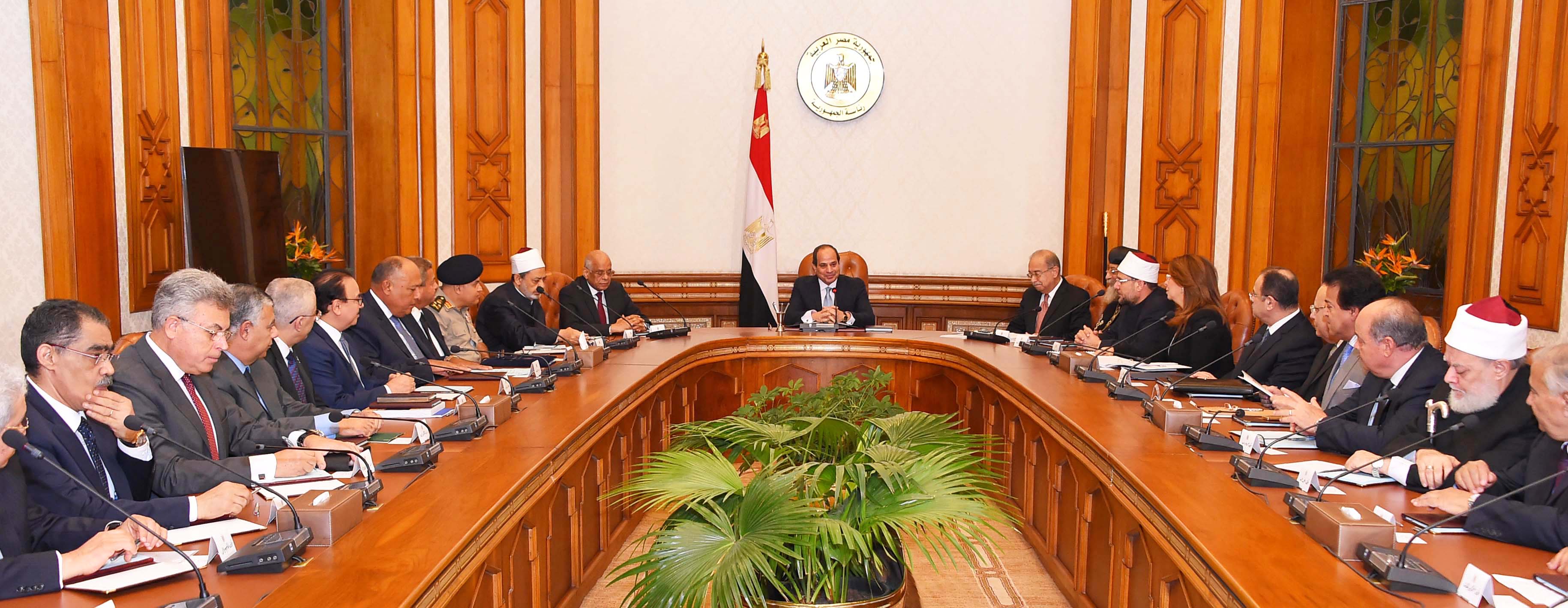الاجتماع الأول للمجلس القومي لمواجهة الإرهاب والتطرف (2)