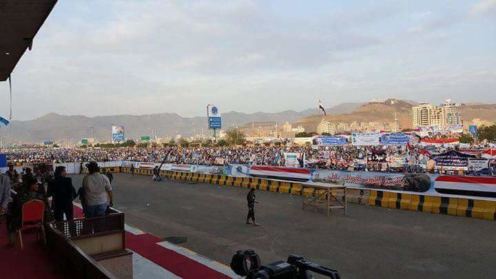 مسيرة أنصار الرئيس اليمنى السابق