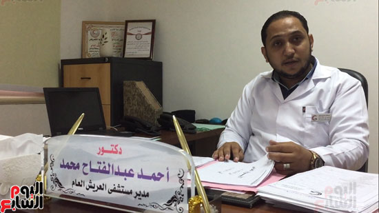 الدكتور احمد عبدالفتاح مدير مستشفى العريش