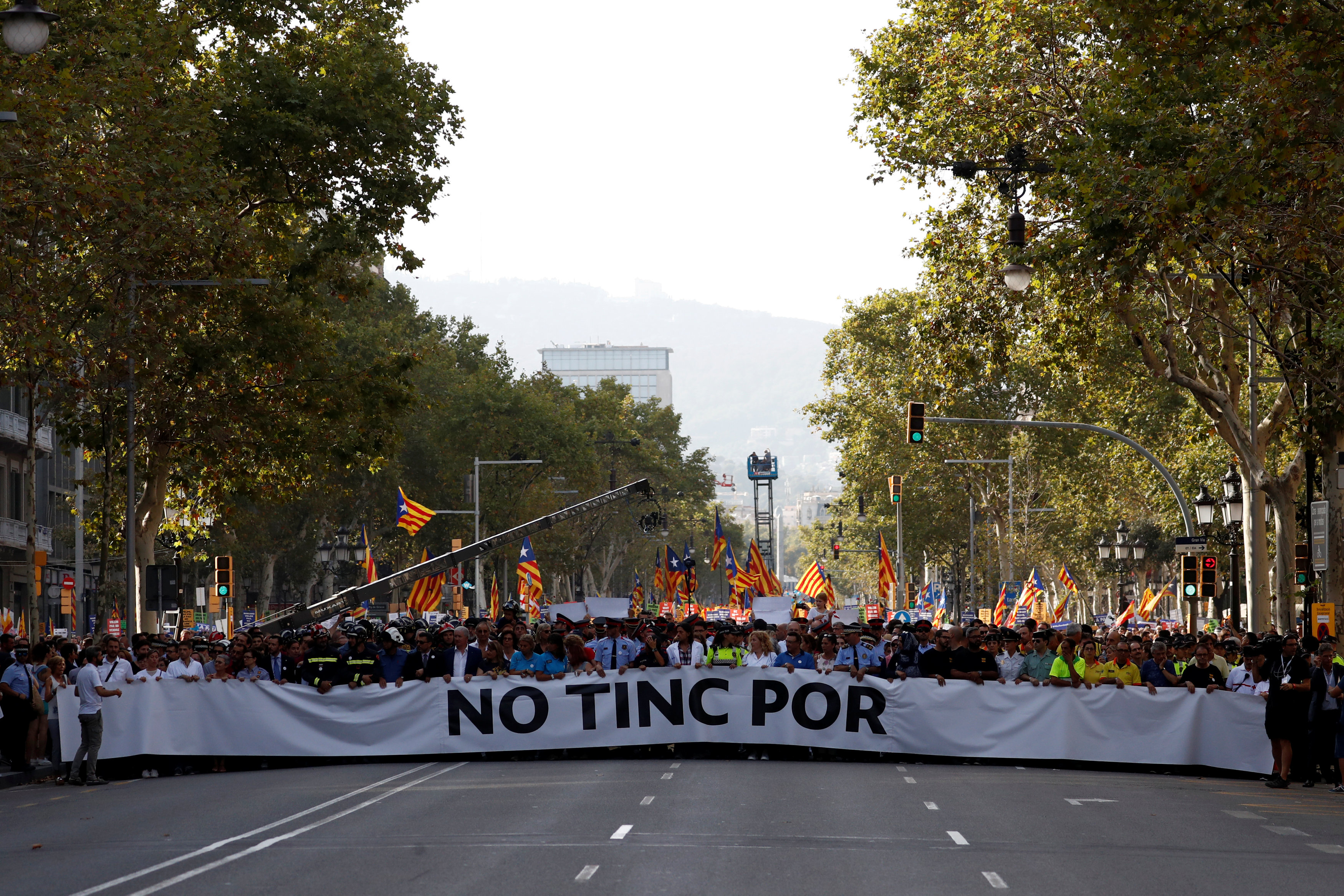 مسيرة ضخمة في برشلونة