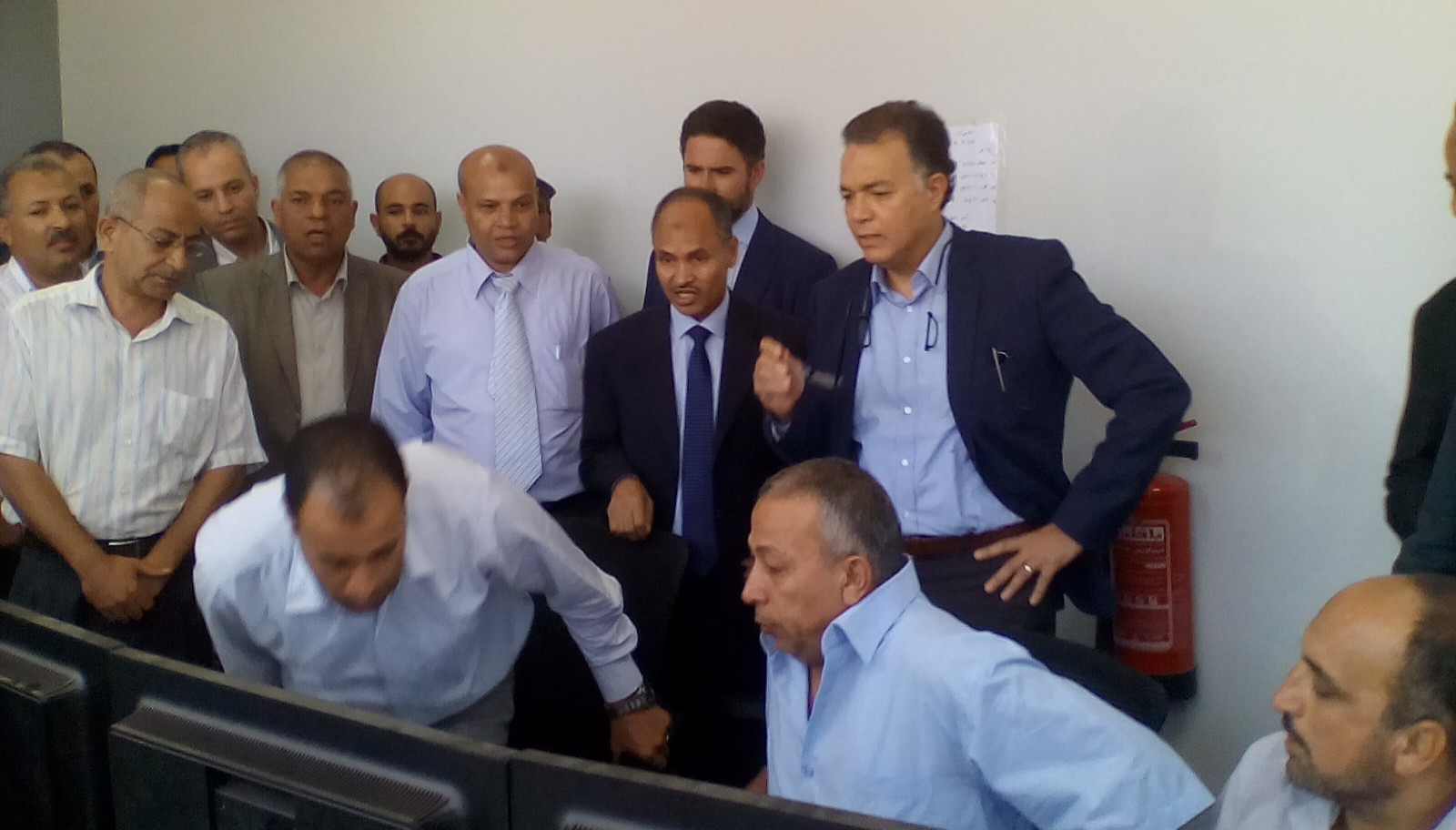 الوزير يتفقد محطة بركة السبع