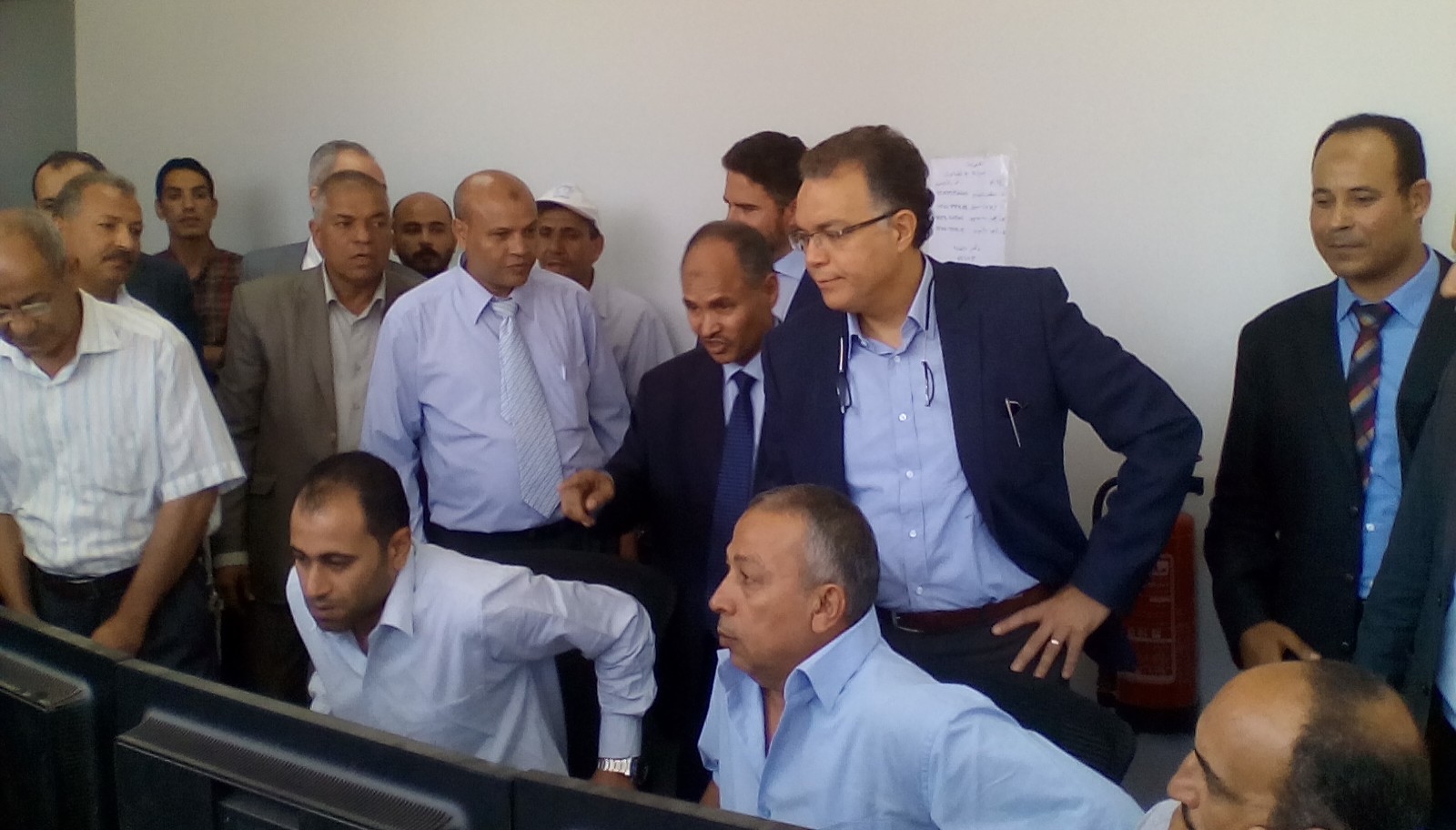 الوزير يتفقد محطة بركة السبع
