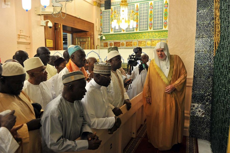 زيارة رئيس جمهورية جامبيا للمسجد النبوى