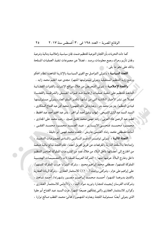 الجريدة الرسمية تنشر قرار إدراج 296 إخوانيا بينهم محمود عزت بقوائم الإرهاب (19)