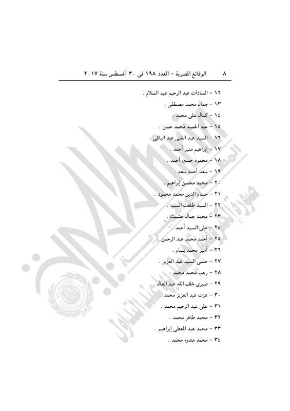 الجريدة الرسمية تنشر قرار إدراج 296 إخوانيا بينهم محمود عزت بقوائم الإرهاب (2)