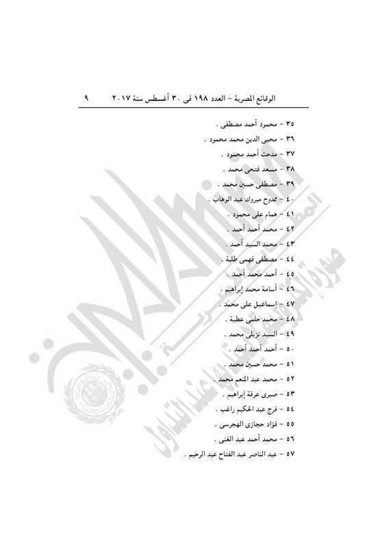 الجريدة الرسمية تنشر قرار إدراج 296 إخوانيا بينهم محمود عزت بقوائم الإرهاب (3)