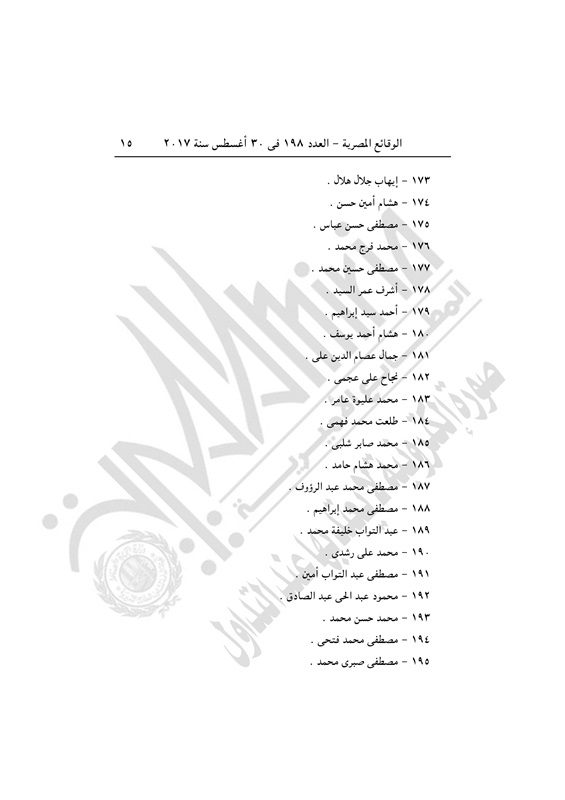 الجريدة الرسمية تنشر قرار إدراج 296 إخوانيا بينهم محمود عزت بقوائم الإرهاب (9)