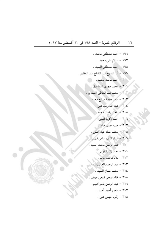الجريدة الرسمية تنشر قرار إدراج 296 إخوانيا بينهم محمود عزت بقوائم الإرهاب (10)