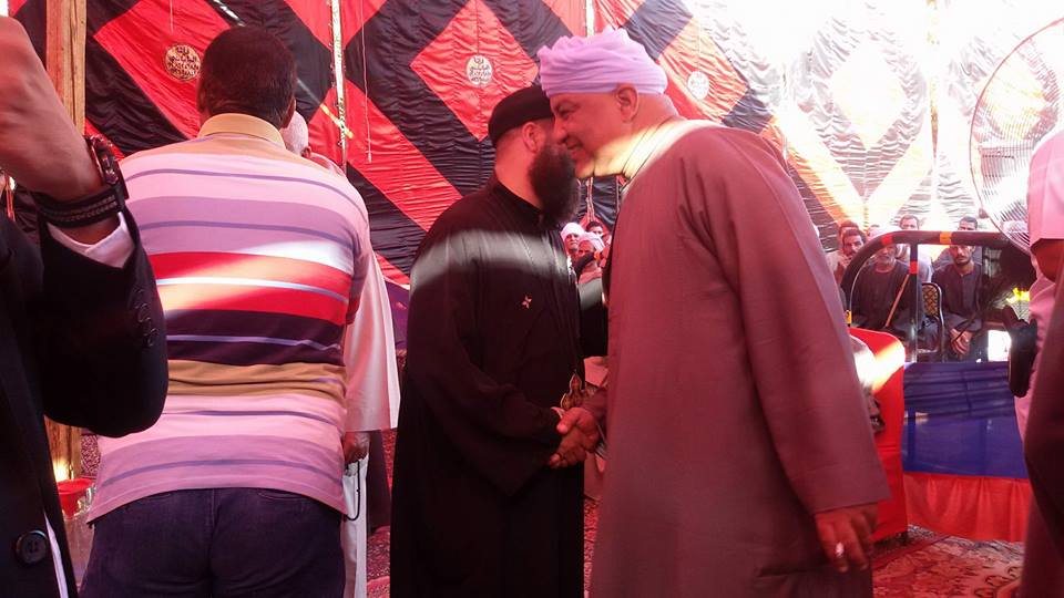 مراسم صلح بين عائلتين مسلمين وأقباط بعزبة أبودغار غرب الأقصر