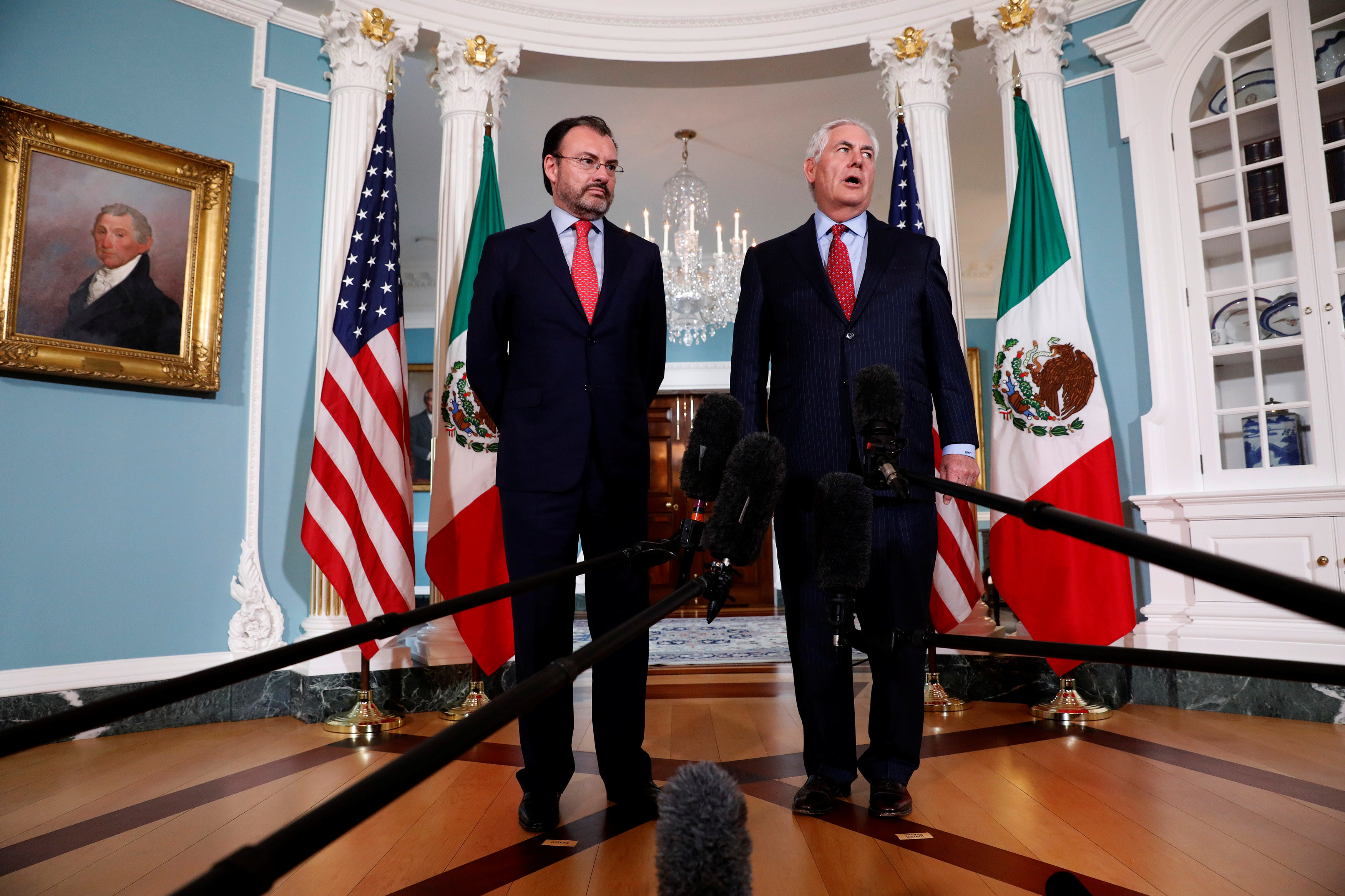 وزير الخارجية الأمريكى ونظيره المكسيكى