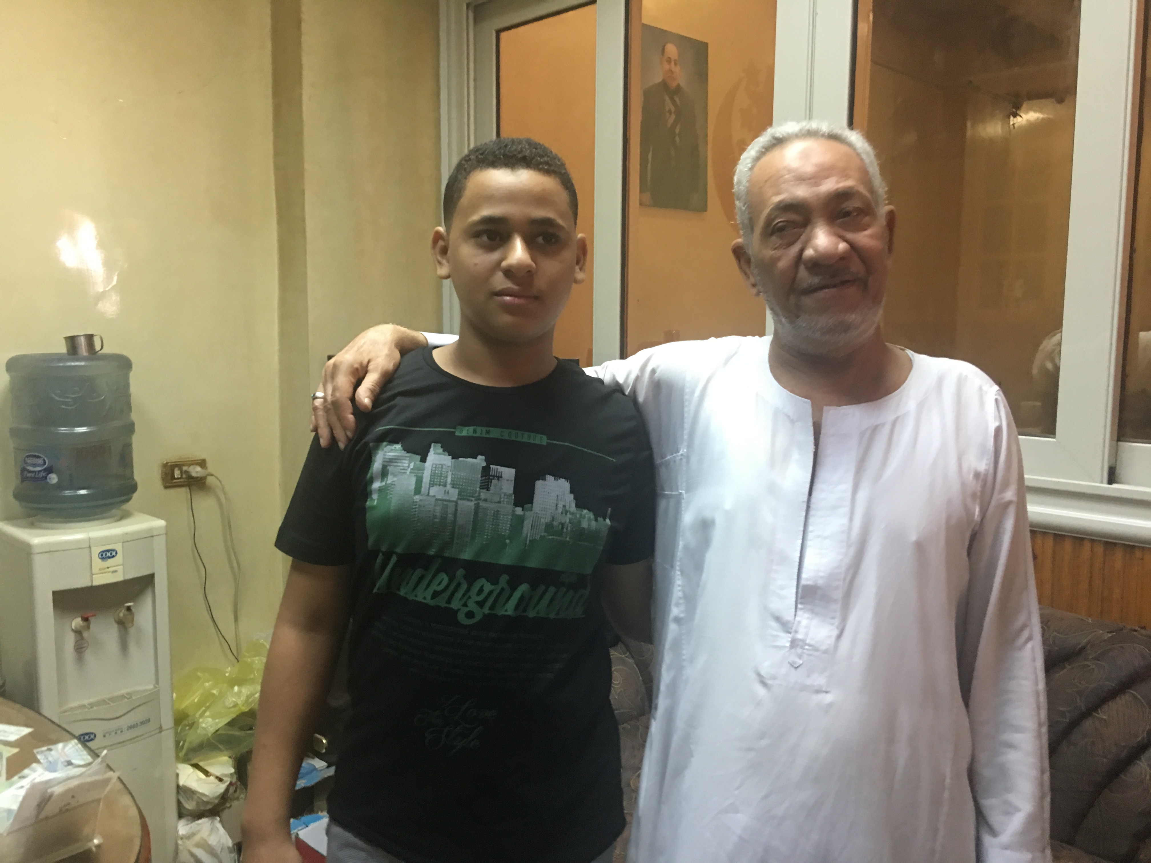 اقارب الطفل المحرر من الخطف