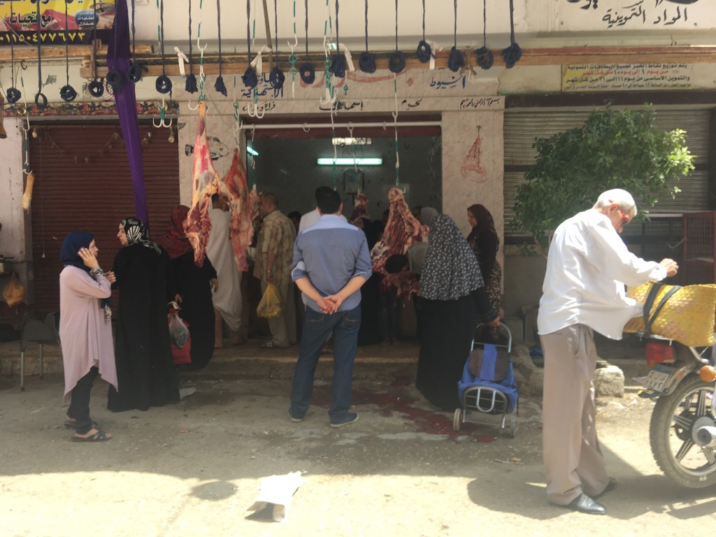 مواطنون يشترون اللحوم البلدية من محال الجزارة (2)