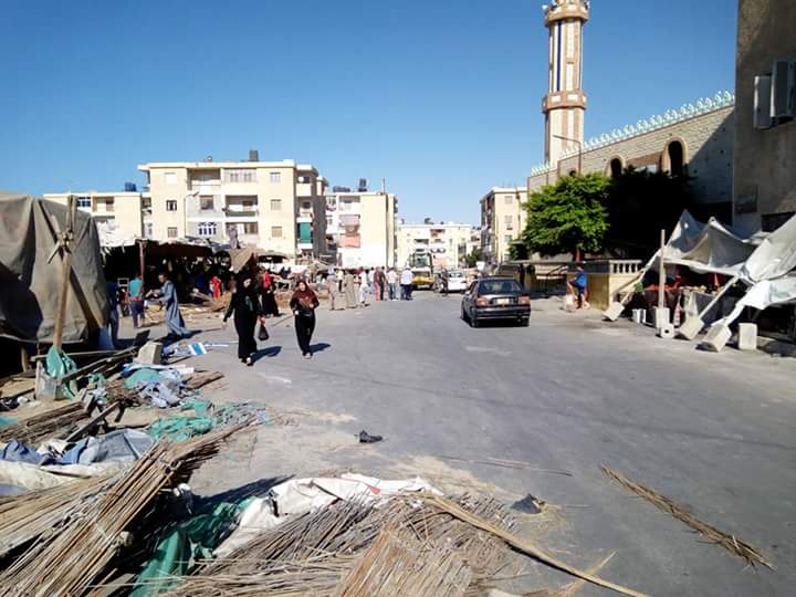 حملة موسعة لإزالة الإشغالات بمدينة العريش (2)