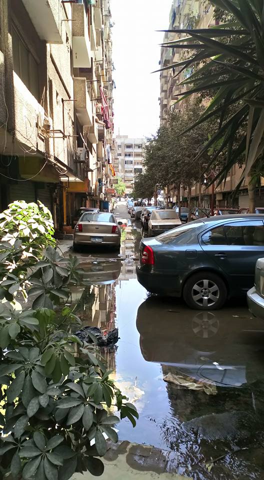 غرق شارع مساكن الشروق فى حسن محمد بفيصل