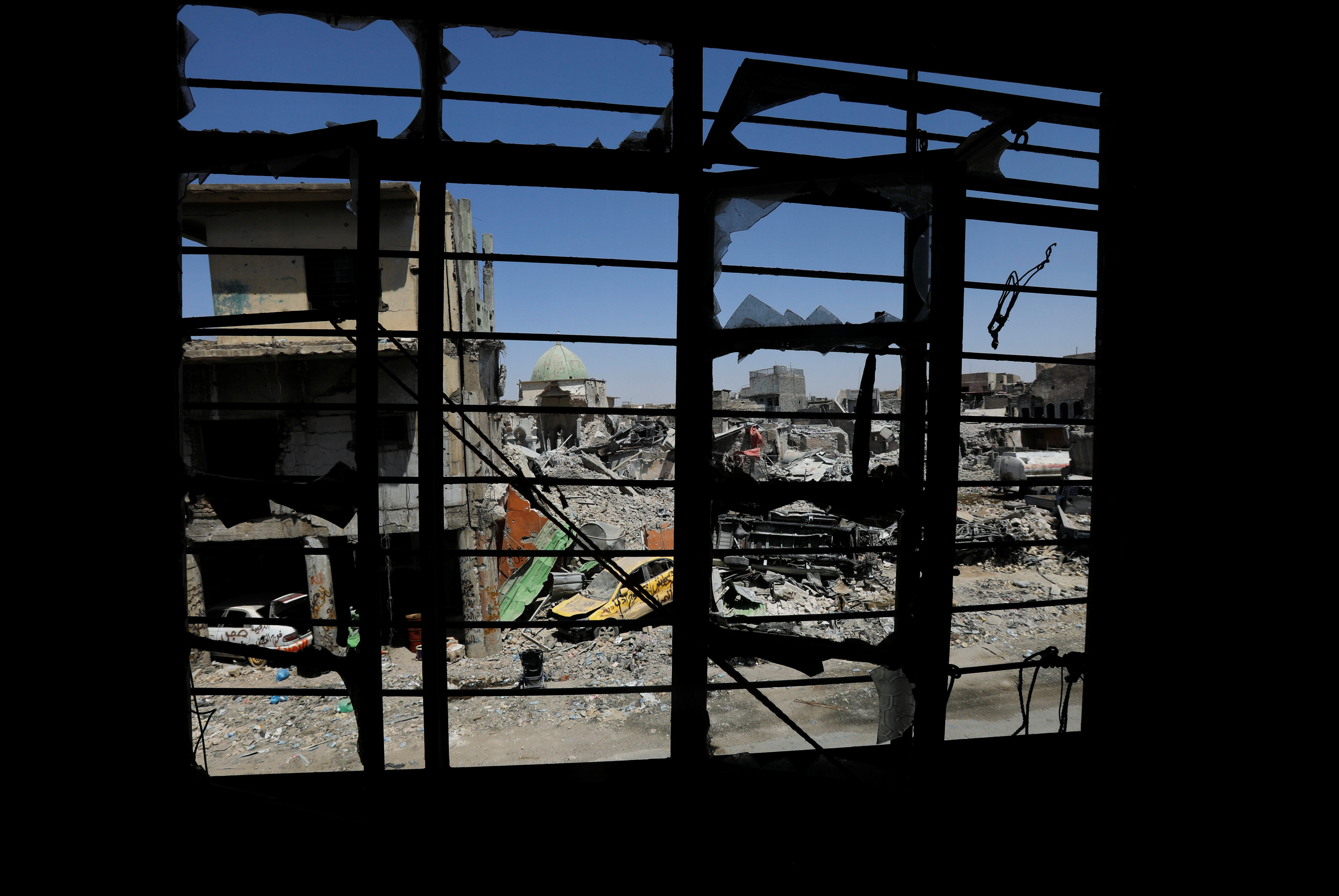 مشهد لأثار الدمار فى مدينة الموصل