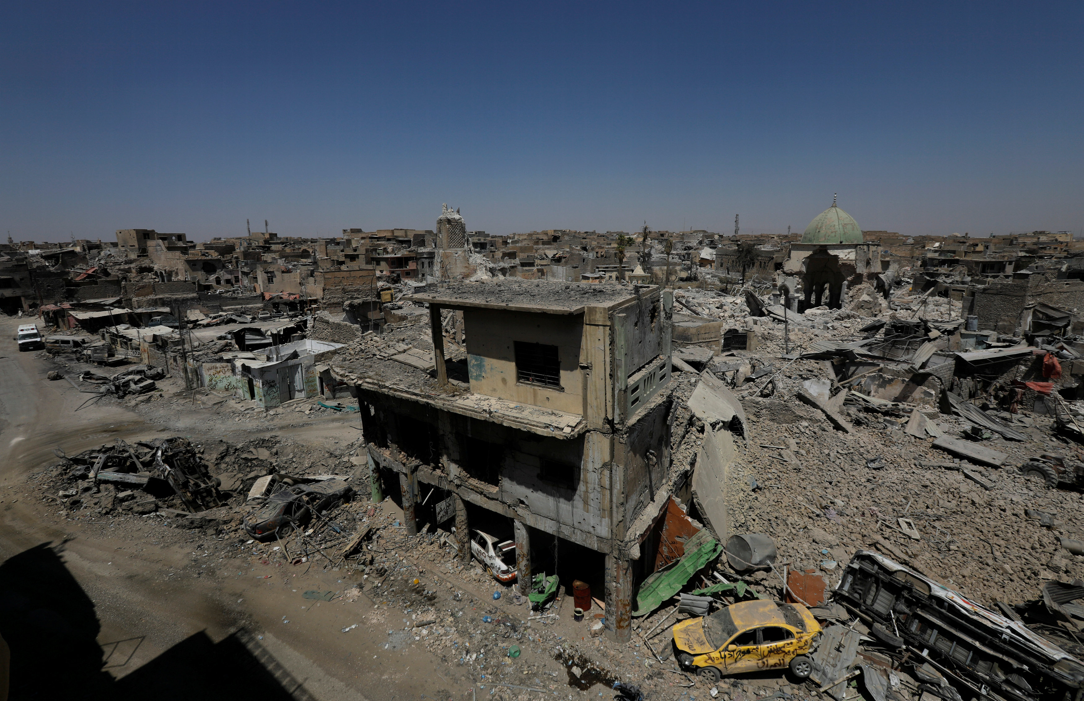 اثار الدمار فى مدينة الموصل القديمة