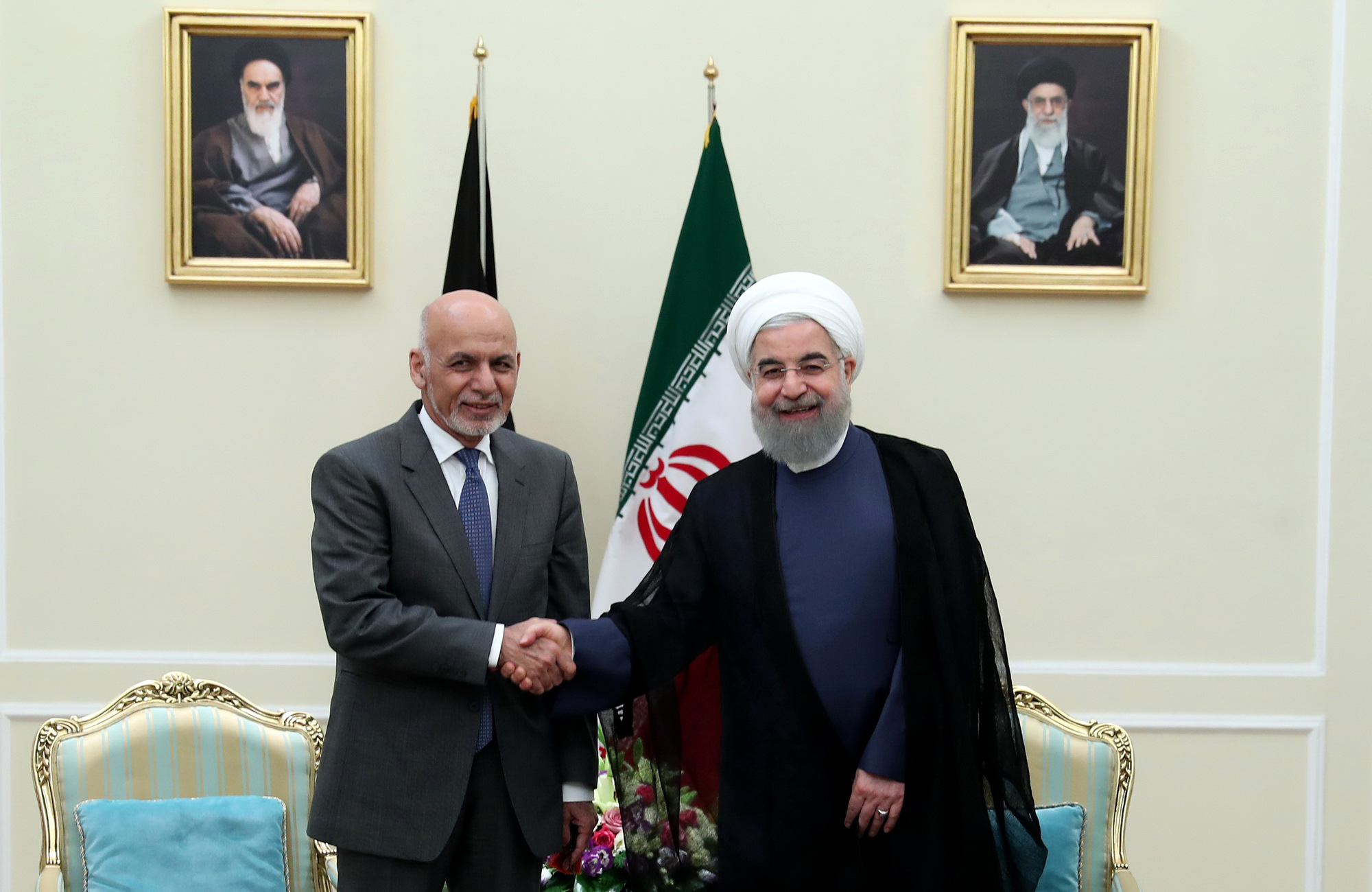 روحان فى استقبال الرئيس الأفغانى