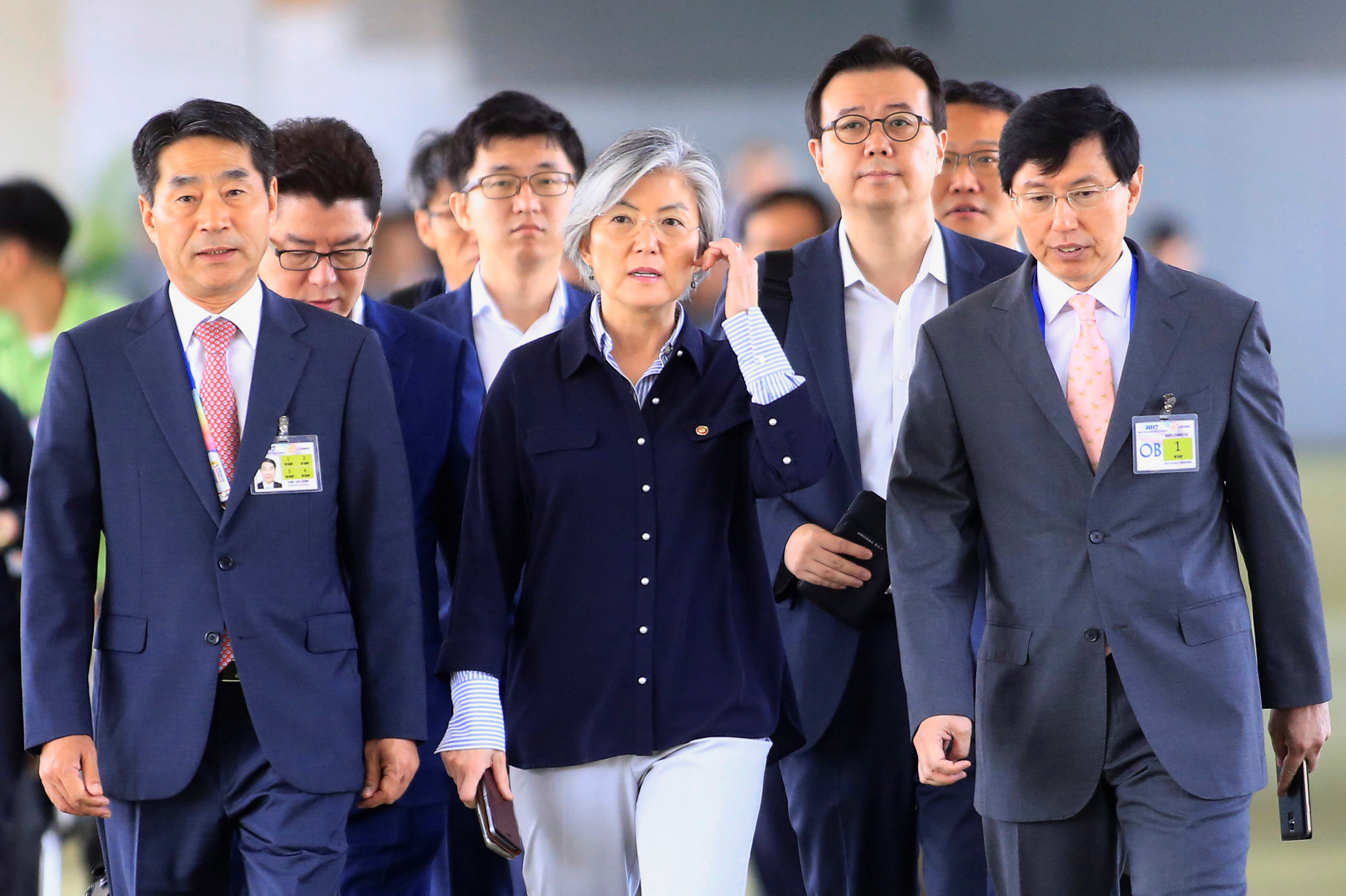 وصول وزيرة خارجية كوريا الجنوبية والوفد المرافق لها لحضور اجتماع آسيان