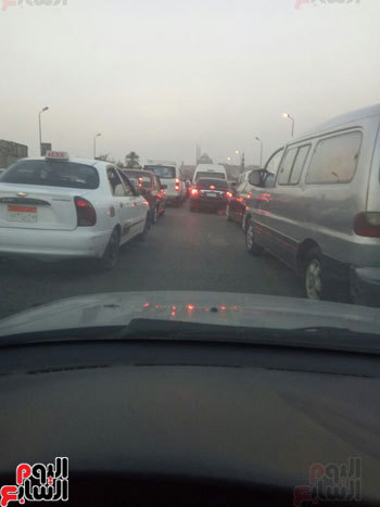 كثافات مرورية بسبب كسر ماسورة (4)