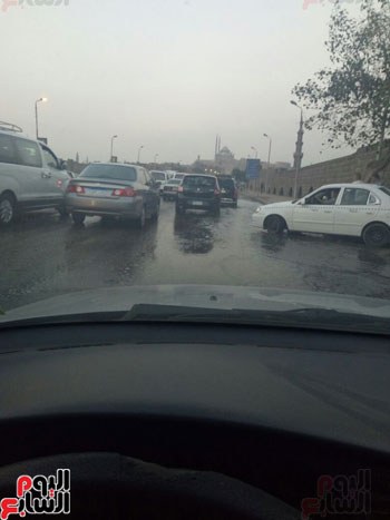كثافات مرورية بسبب كسر ماسورة (6)