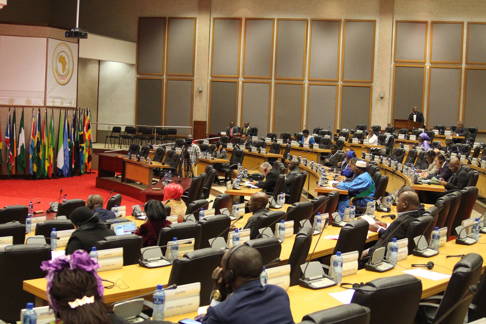 الجلسة الافتتاحية لاجتماعات البرلمان الأفريقى 