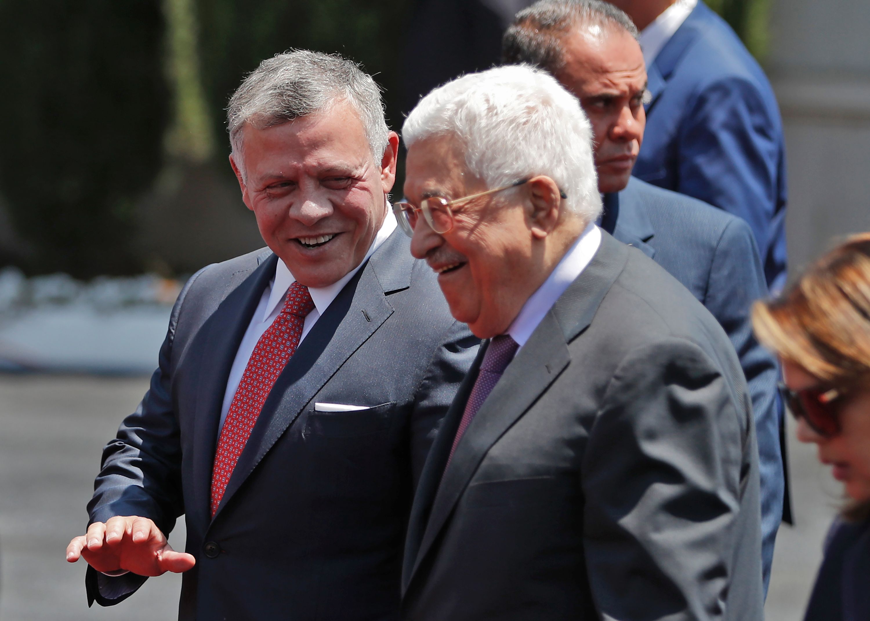 الملك عبد الله الثانى والرئيس محمود عباس