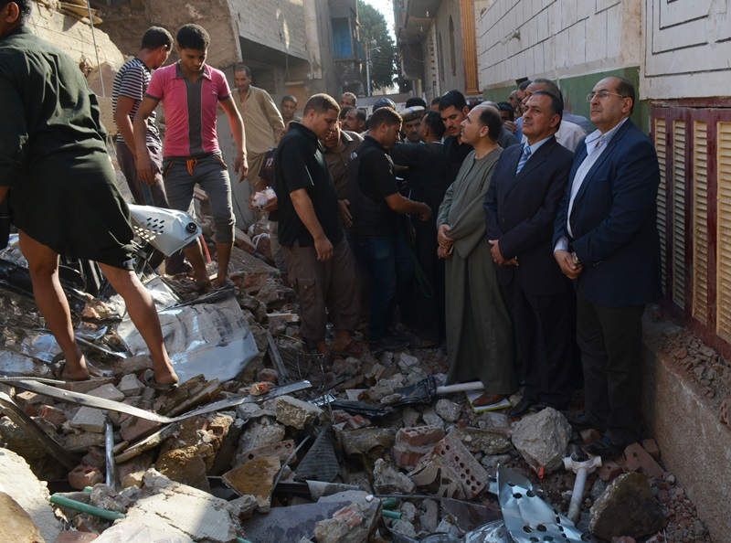 تفقد رفع انقاض المنزل المنهار بسفلاق (3)