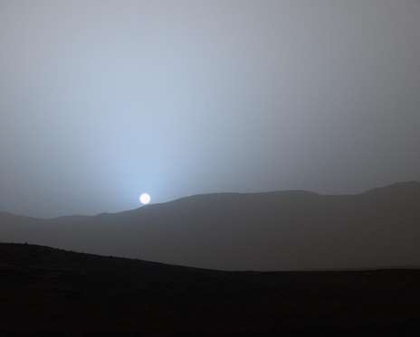 الشمس على المريخ