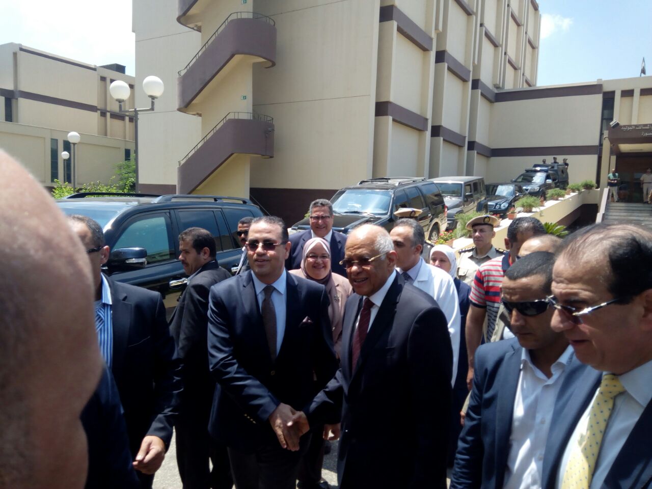 الدكتور على عبد العال رئيس مجلس النواب فى جامعة المنصورة