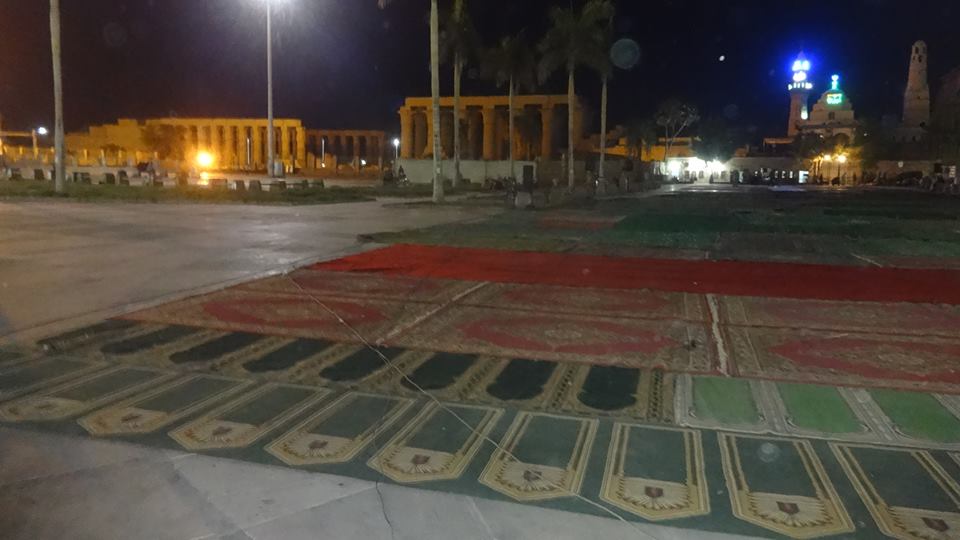 تجهيز ساحة ميدان ابو الحجاج الاقصري لصلاة العيد
