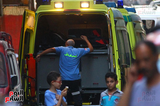 اثار مداهمه الارهاب فى ارض اللوا (5)