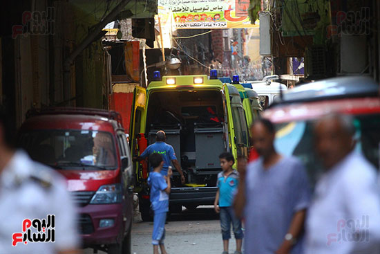 اثار مداهمه الارهاب فى ارض اللوا (4)