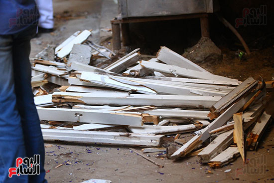 اثار مداهمه الارهاب فى ارض اللوا (8)