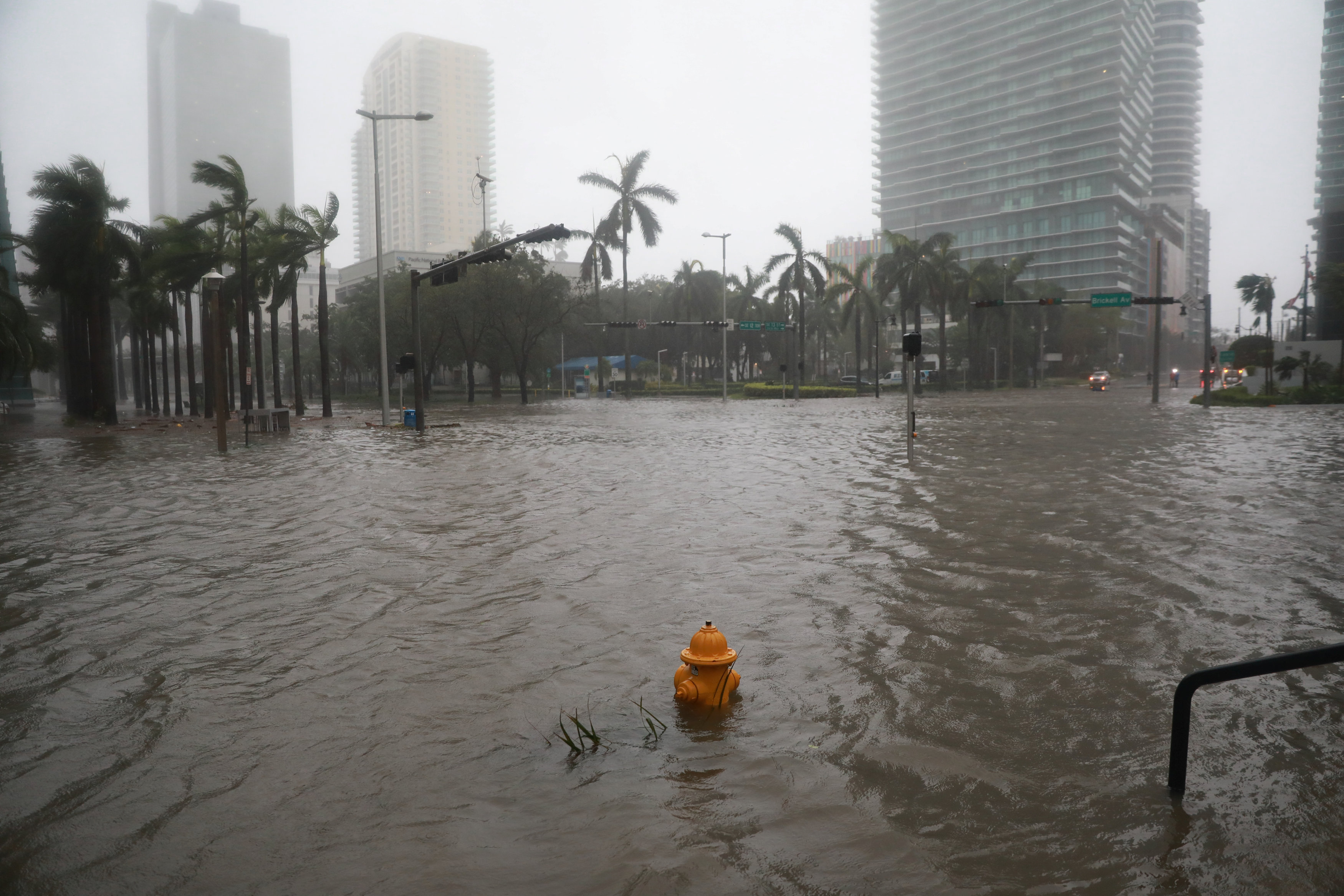 غرق شوارع فلوريدا الأمريكية بسبب الاعصار إرما