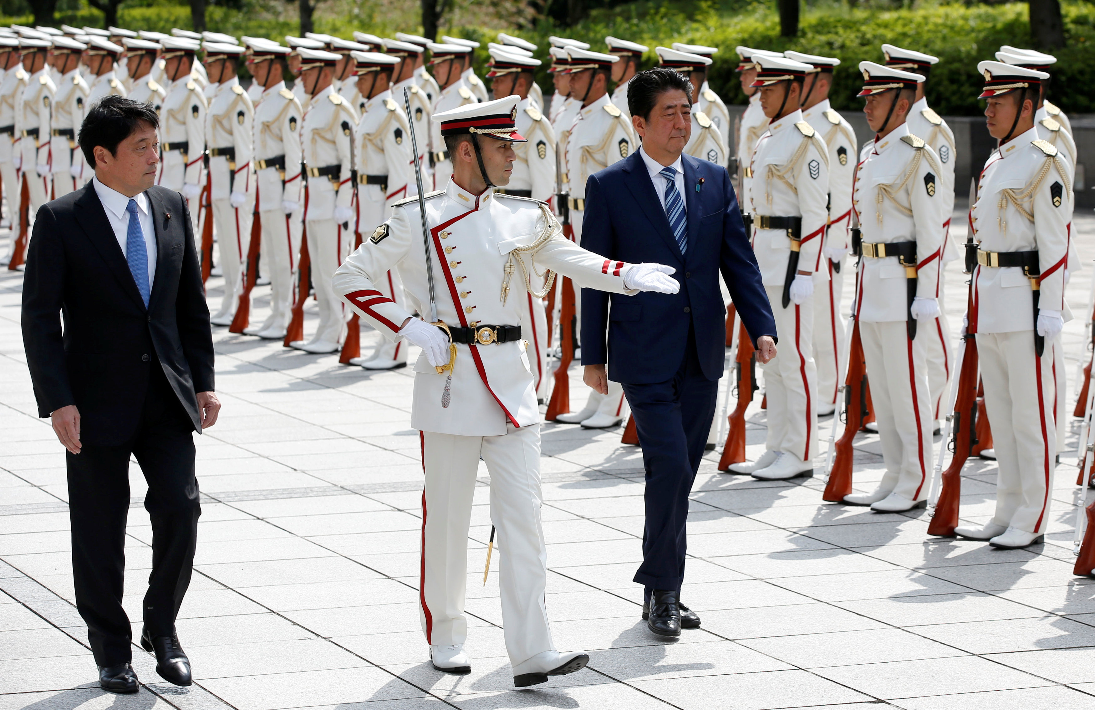 حضور رئيس الوزراء اليابانى مراسم الاحتفال