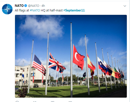 حلف الناتو ينكس الأعلام