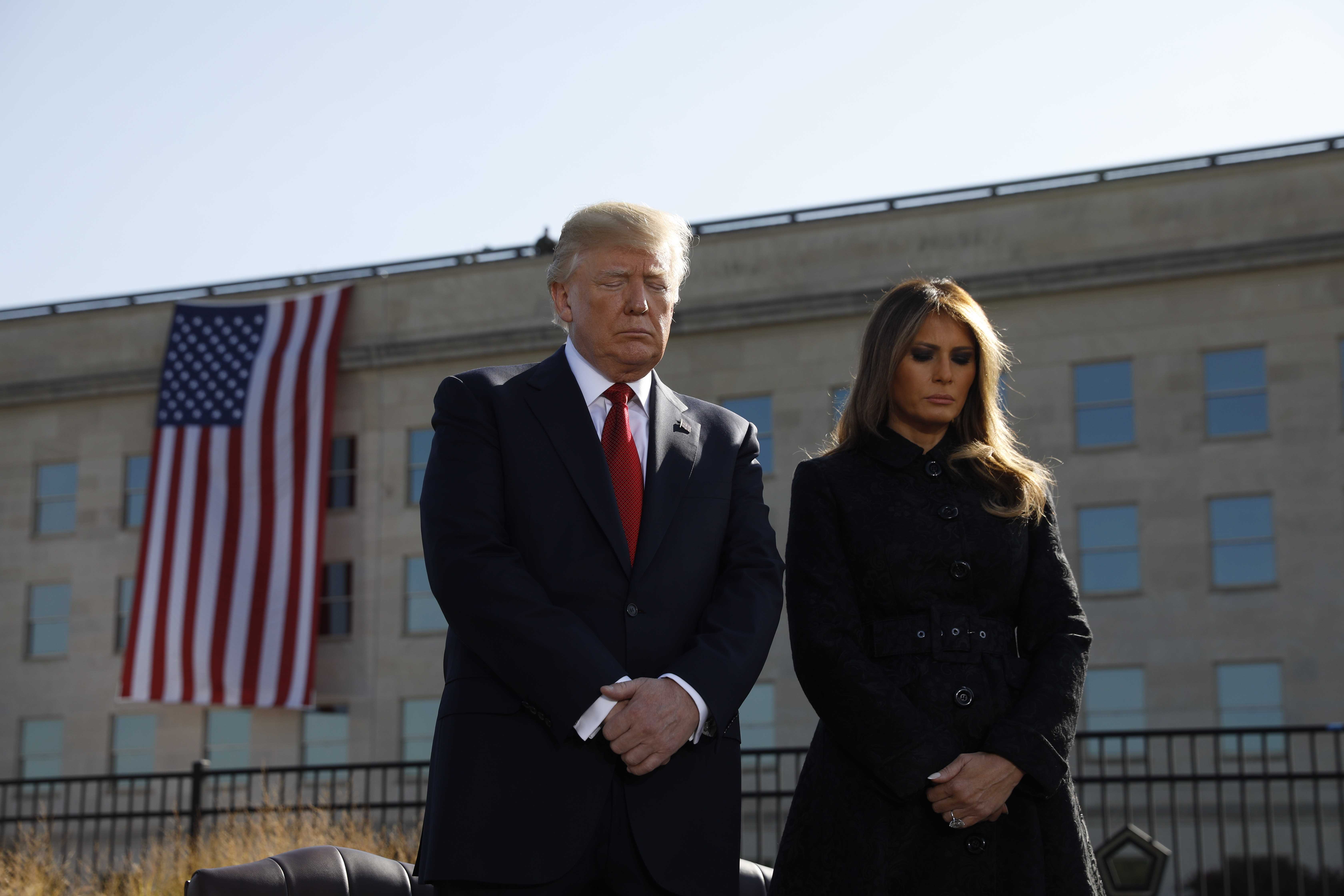 الرئيس الأمريكى وزوجته ميلانيا ترامب