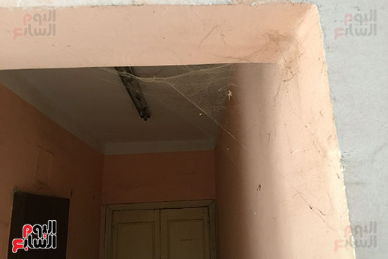 خيوط العنكبوت على الجدران